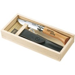 COLTELLI OPINEL VIROBLOC SCATOLA LEGNO CON GUAINA 8VRN