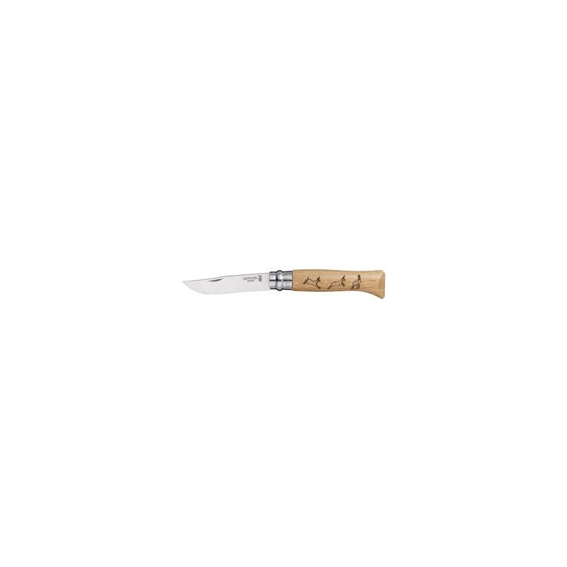 COLTELLI OPINEL VIROBLOC PIROGRAFATI CAMOSCIO 8VRI