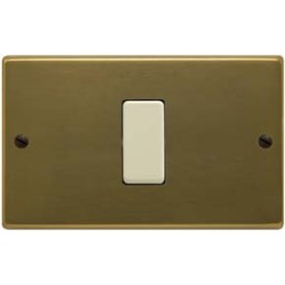 PLACCA TIPO MAGIC BRONZO VITI 1 POSTO+SCHUKO