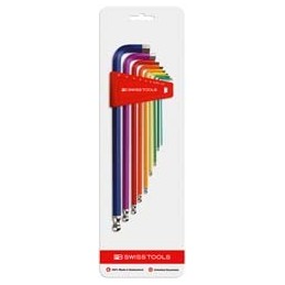 CHIAVI ESAGONALI PIEGATE PB SER.9 PZ ART.212 COLOR SWISS TOOLS