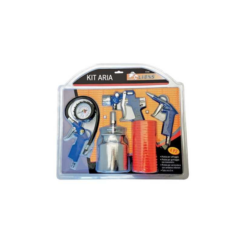 KIT PISTOLE PER COMPRESSORE LIONS 4PZ 674K