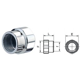 RACCORDI FILETTATI ACCIAIO ZINCATO F-F 240 3/8X1/4