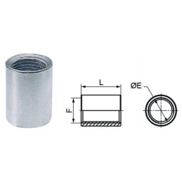 RACCORDI FILETTATI ACCIAIO ZINCATO F-F 1/2 268