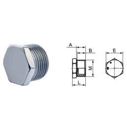 RACCORDO TAPPO MASCHIO ACCIAIO ZINCATO M 1 292