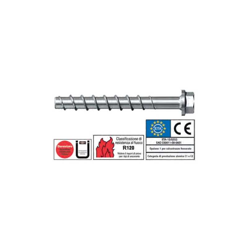 VITI CALCESTRUZZO T.E. FISCHER ULTRACUT FBS II US 8X55/5 TE