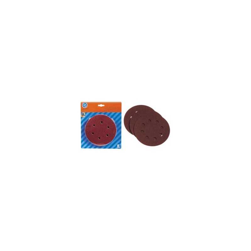 DISCHI PG ABRASIVI VELCRATI MM.125 GR.240 DISCHI PG ABRASIVI VELCRATI MM.125 GR.240