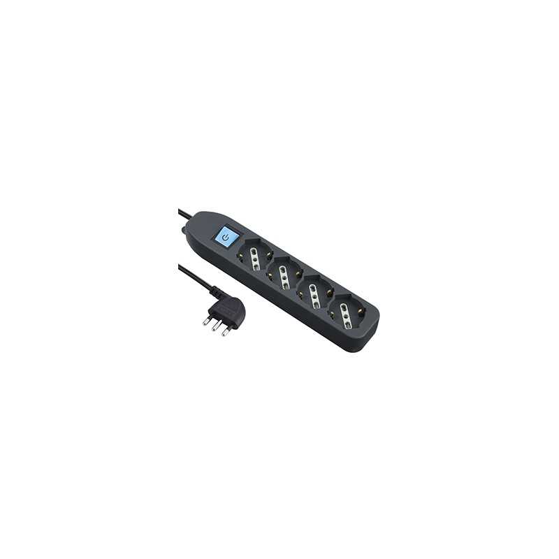 MULTIPRESA ELECTRALINE 62073 NERA 4P + INT