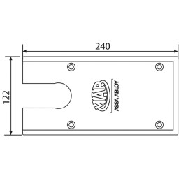 PIASTRA MAB A PAVIMENTO AC530 INOX