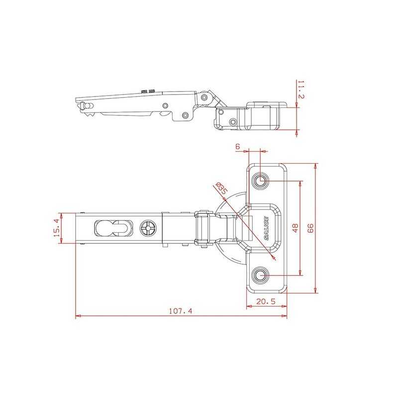 CERNIERE SALICE F.SP D35 C9 C2ABG