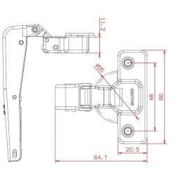 CERNIERE SALICE CONTROCO C2ABN99AC