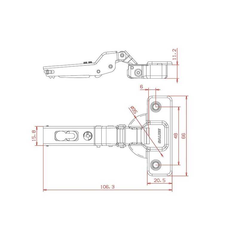 CERNIERE SALICE 110 C9 C2A6G