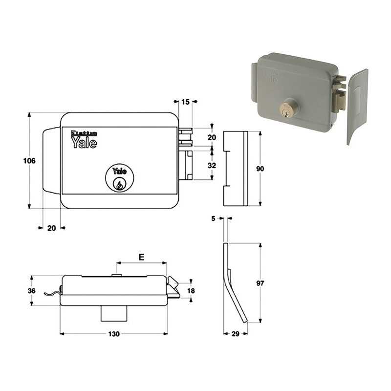 SERRATURE ELETTRICHE YALE 68090