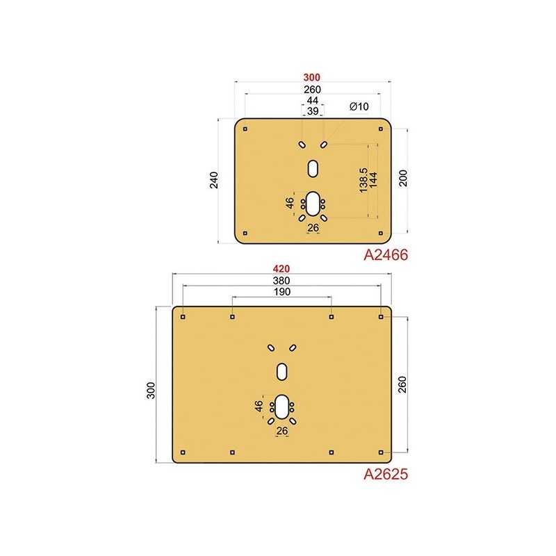 RINFORZO LISCIO DISEC A2466 PER BASCULANTE