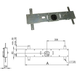 SERRATURA MOIA A FASCIA PER PORTA CANTINA 156C 50CM