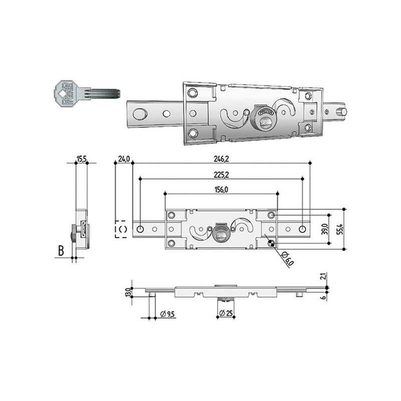 SERRATURE PREFER ART.S211 CILINDRO SICUREZZA