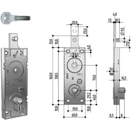 SERRATURE PREFER ART.W598 CILINDRO SICUREZZA