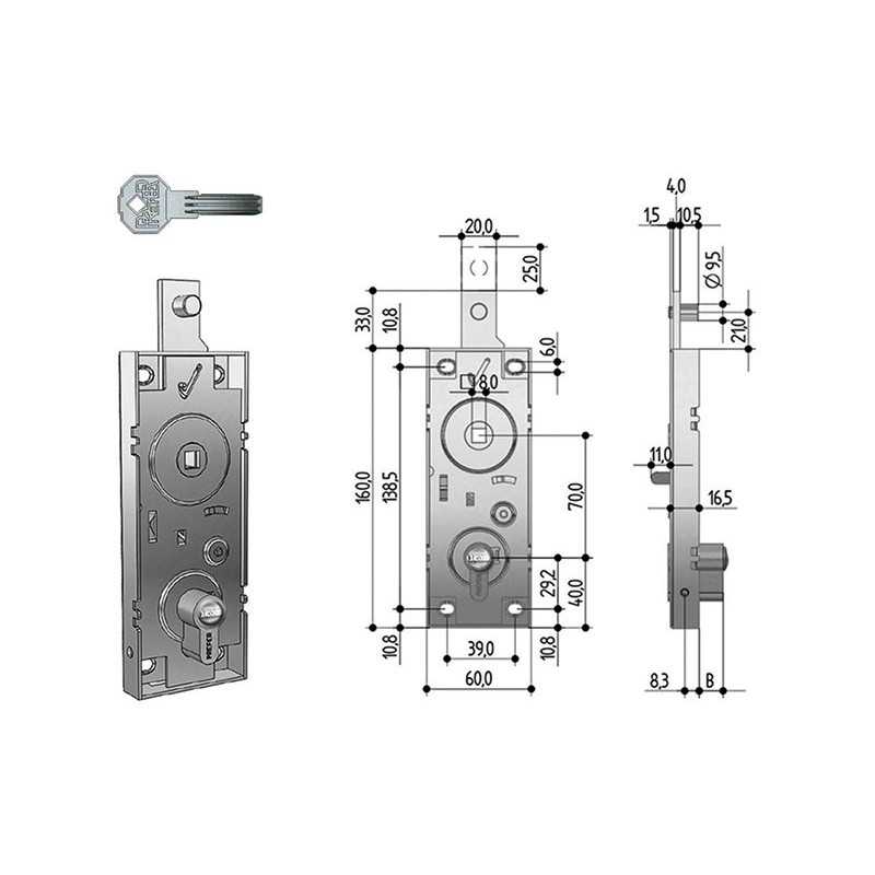 SERRATURE PREFER ART.W598 CILINDRO SICUREZZA