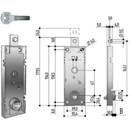 SERRATURE PREFER ART.W551 CILINDRO SICUREZZA