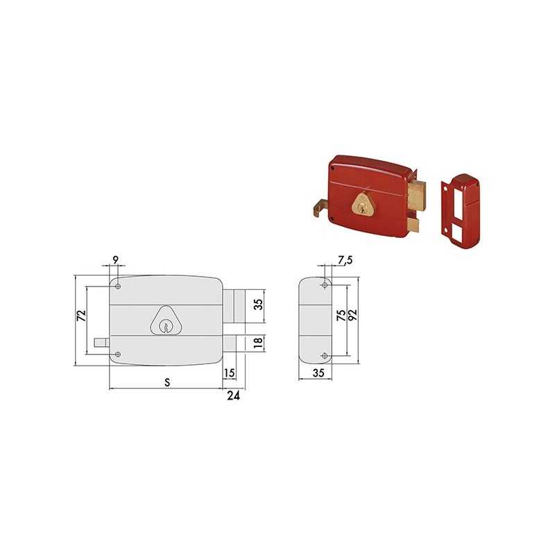 SERRATURE APPLICARE CISA ART.50121