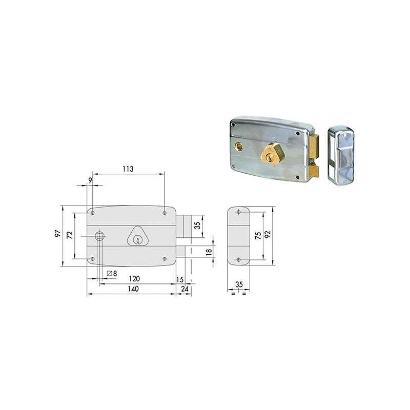 SERRATURE APPLICARE CISA ART.50571