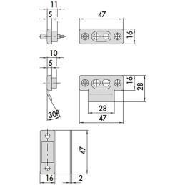 COPPIA CONTATTI CISA ART.06510