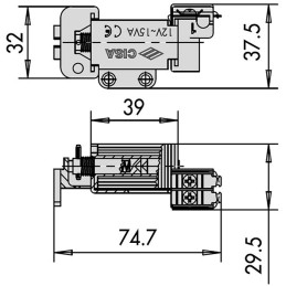 BOBINE RIC. CISA 12 VOLT 07025.00/0