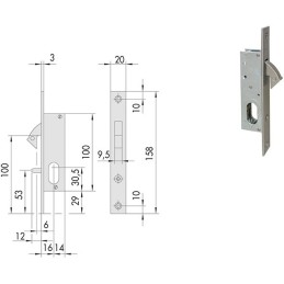 SERR.CISA INF X MONTANTI 45010.16