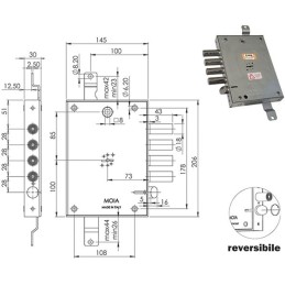 SERRATURE MOIA 614/281 4+S E73
