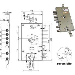 SERRATURE MOIA 6554/281DFB/S2 E63 4S2