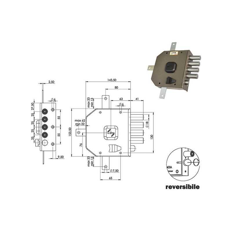 SERRATURE MOIA G416 DM QUINT 4+S