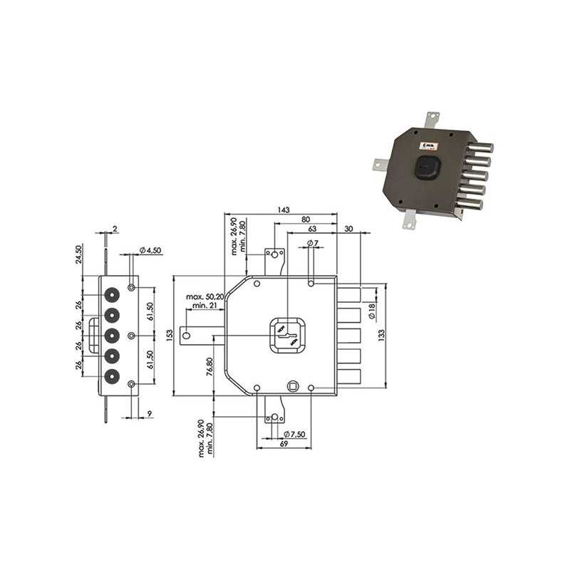 SERRATURE MOIA A415 DM QUINT 5