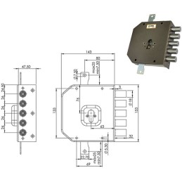 SERRATURE MOIA A453 TRIPL 5