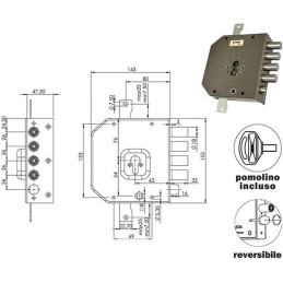 SERRATURE MOIA A454 TRIPL 4+S