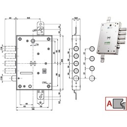 SERRATURE MOTTURA PORTE BLINDATE 52571