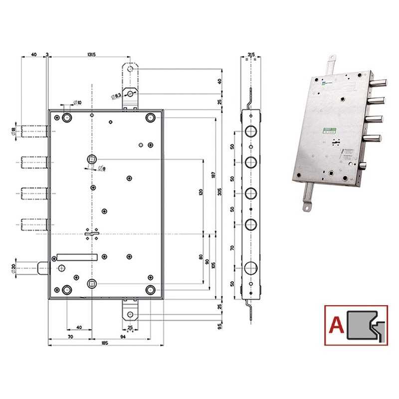 SERRATURE MOTTURA PORTE BLINDATE 64561