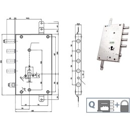 SERRATURE MOTTURA PORTE BLINDATE 85461