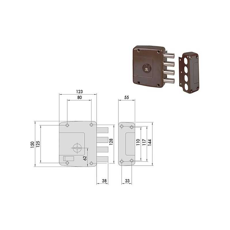 SERRATURE CISA ART.57152 LATERALE