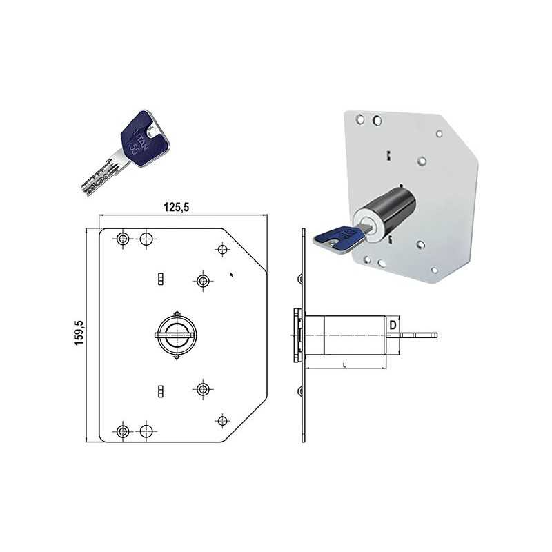 CILINDRI CR RICAMBIO SERIE 3000 *SQUARE* K55 D.29 L50