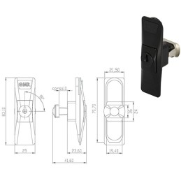 SERRATURA PER MOBILI OMR A PULSANTE 160551