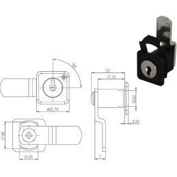 SERRATURE PER MOBILI OMR 165838 CASELLARI