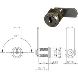 SERRATURE PER MOBILI OMR D.15 165629