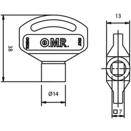 CHIAVI TAVELLINI OMR PLASTICA Q7 SCHD04455