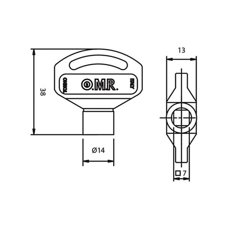 CHIAVI TAVELLINI OMR PLASTICA Q7 SCHD04455