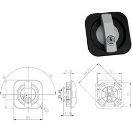 SERRATURA PER MOBILI OMR ME-BAT A MANIGLIA 165627