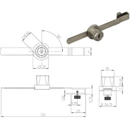 SERRATURE PER VETRINETTE OMR 220335