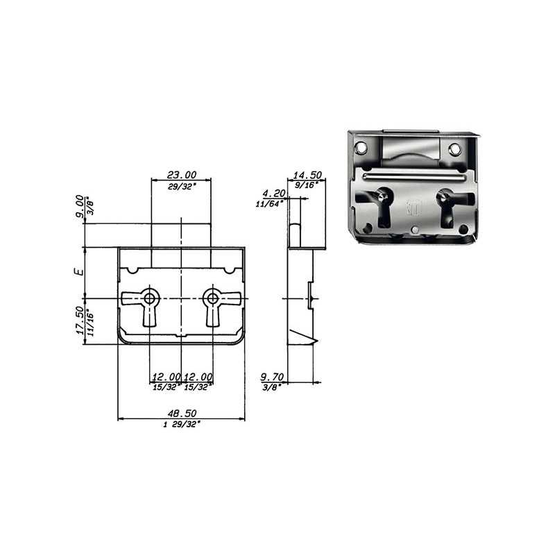 SERRATURE PER MOBILI MERONI M42 E25