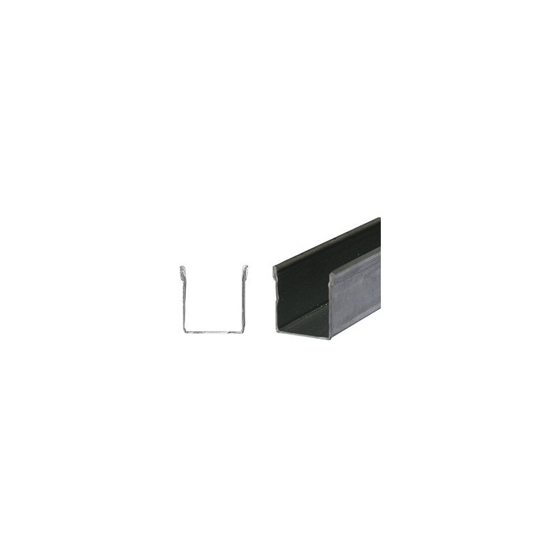 GUIDE A U CON RISVOLTO PER TAPPARELLE 19X22H CM.170