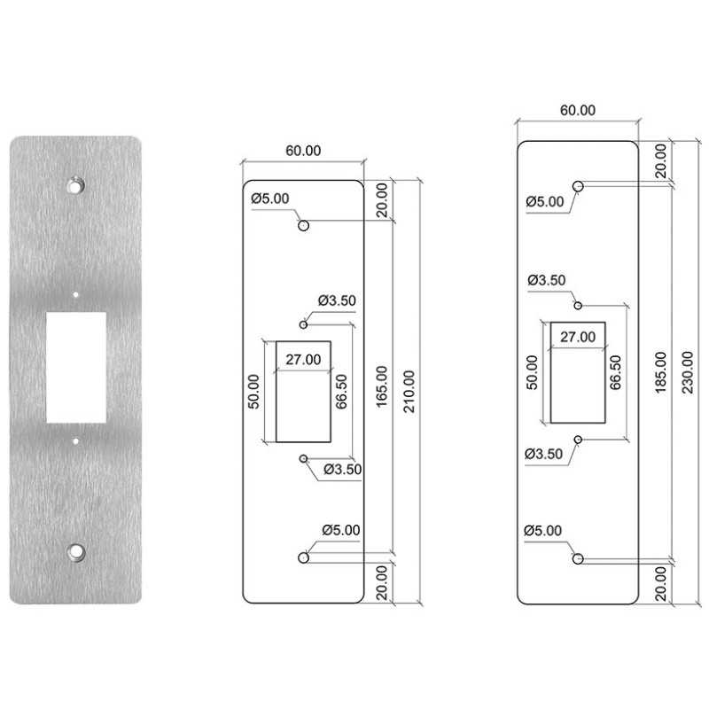 PLACCHE COPRIVANO INOX PER TAPPARELLE MOTORIZZATE