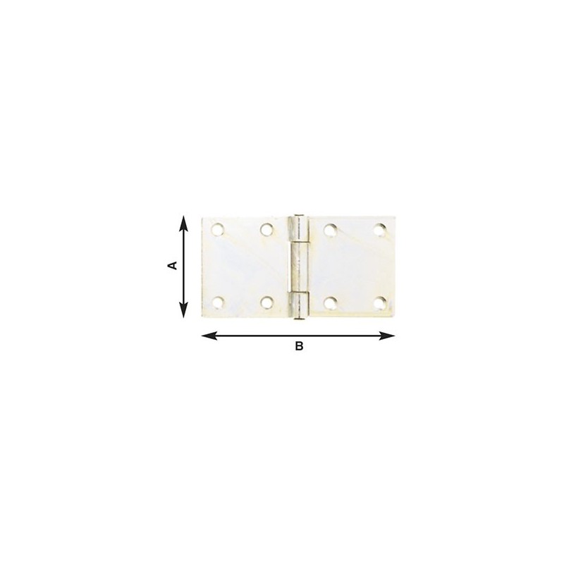 CERNIERE 126 MM.60-2 1/2 RETTANGOLARI PESANTI PF