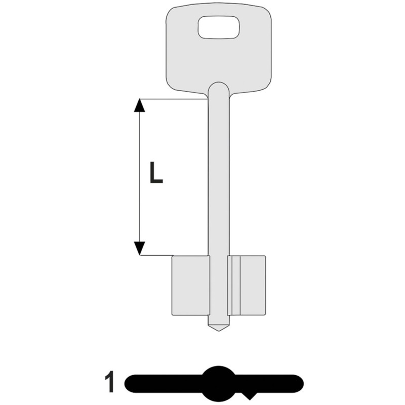 CHIAVI CISA DOPPIA MAPPA 00100/1